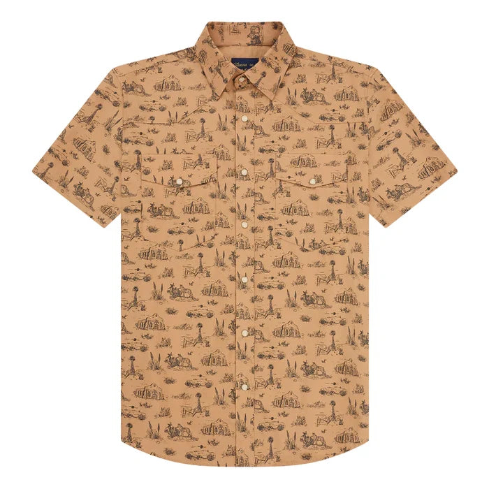 Signature Pearl Snap- West Texas Toile