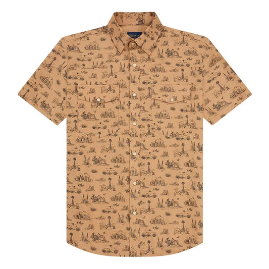 Signature Pearl Snap- West Texas Toile