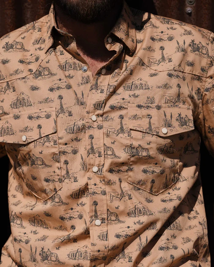 Signature Pearl Snap- West Texas Toile
