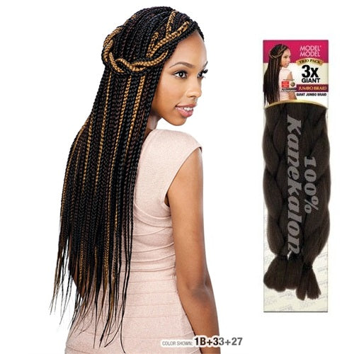 SILKY TOUCH 3X Giant Jumbo Kanekalon Braiding Hair by MODEL MODEL