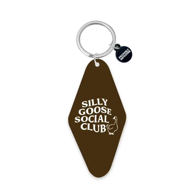 Silly Goose Social Club Printed Keychain