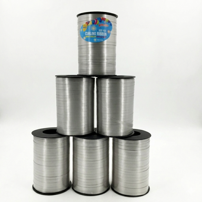 Silver Curling Ribbon