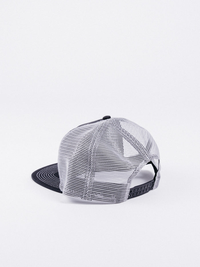 gorra thrasher skategoat embroidered mesh cap negro gris