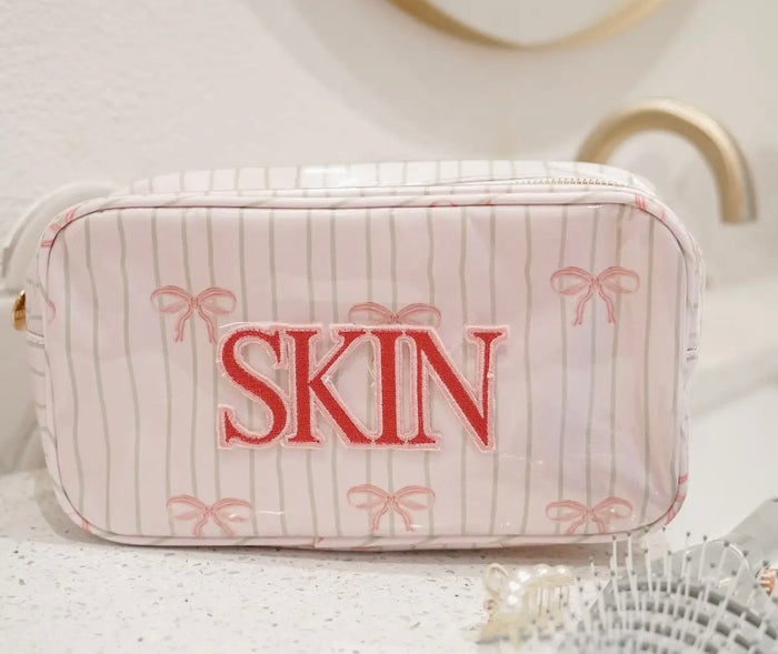 Skin - Pink Ribbons Clear Coat Large Bag