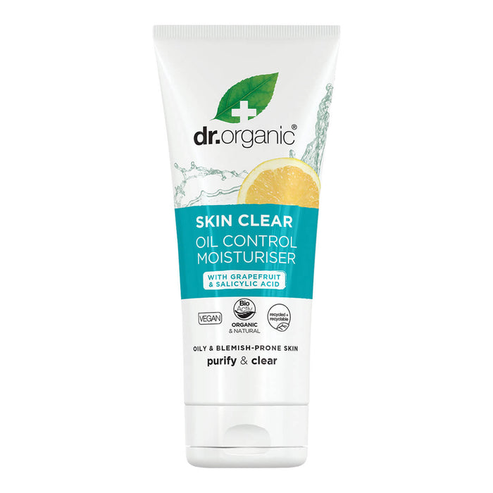 50ml tube Dr. Organic Skin Clear Oil Control Moisturiser with grapefruit extract and salicylic acid.