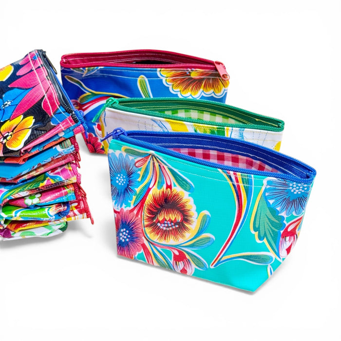 Small Oilcloth Cosmetic Bag