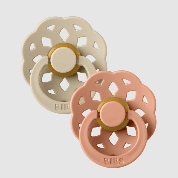 Soother - Pacifier - Boheme - 100% Natural Rubber - Size 1 - Set Of 2