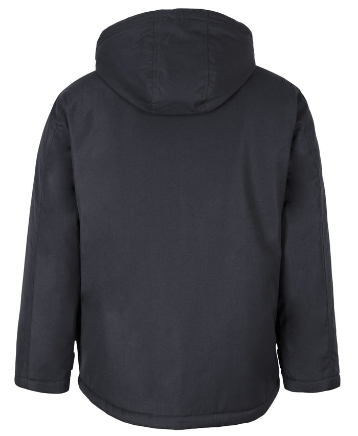 Southern Lands Jacket black hooded jacket with adjustable sleeve openings