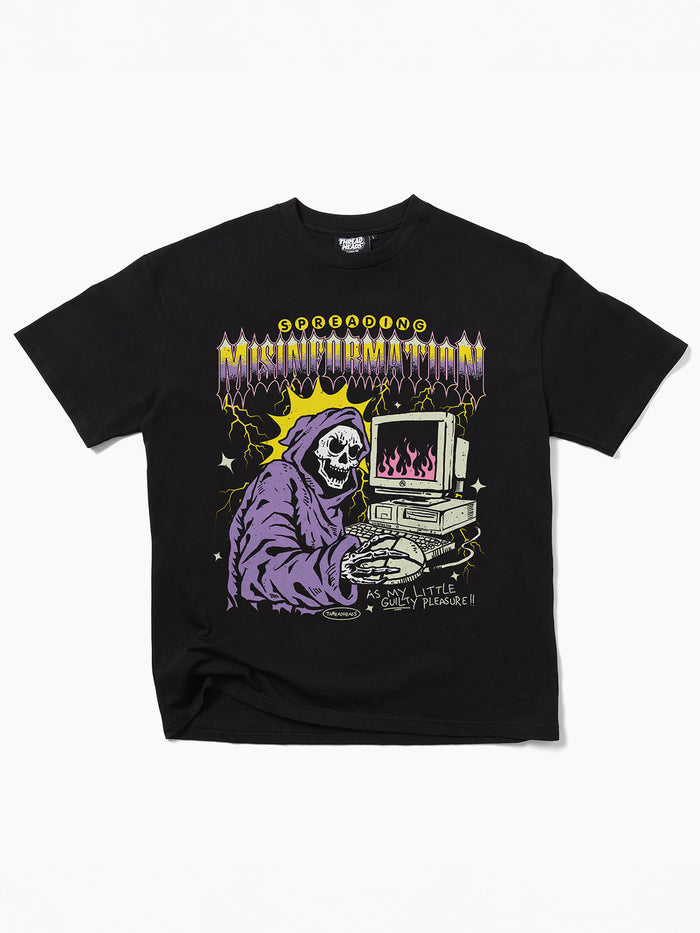 Spreading Misinformation T-Shirt | Black-Image 1