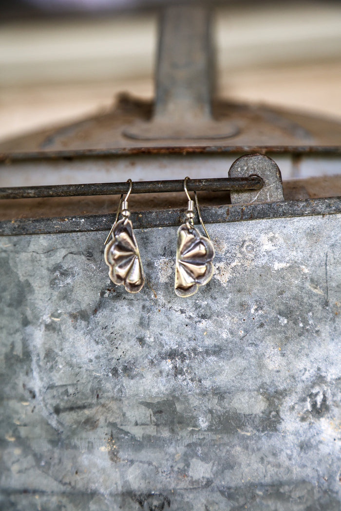 Sterling Silver Navajo Half Dollar Earrings Made By Joan Begay