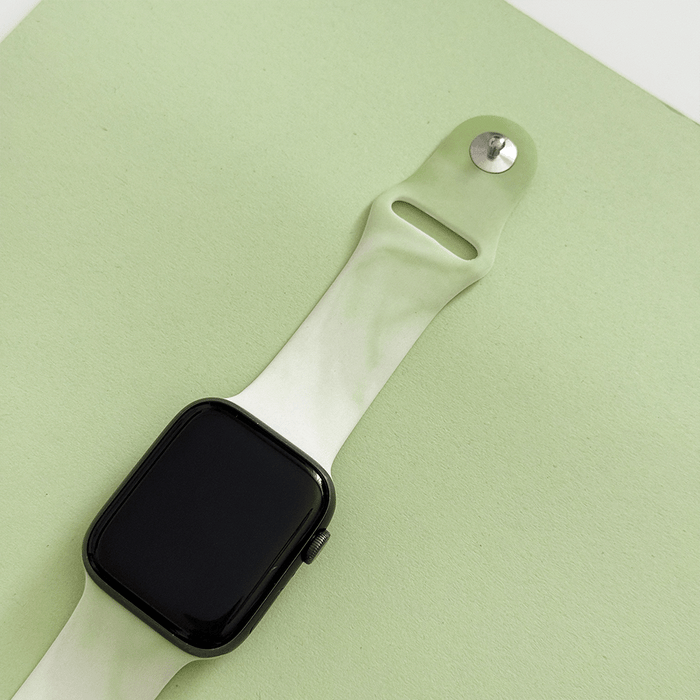 Green and pink ombre effect Apple Watch Strap.