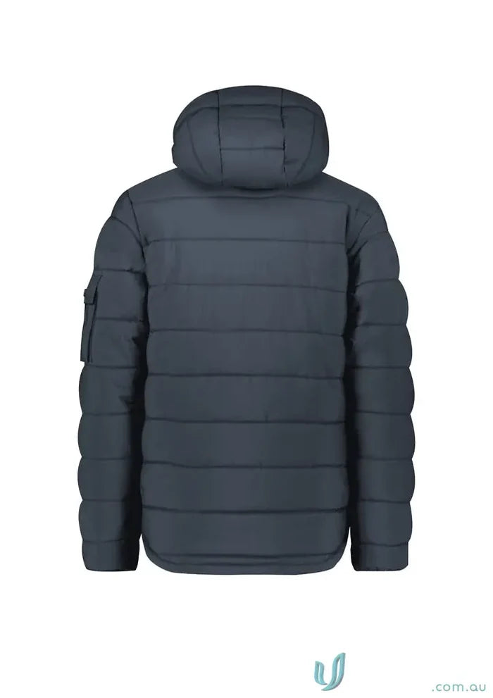 Dark blue Padded Hooded Puffer Jacket from Unisex Streetworx Hooded Puffer collection
