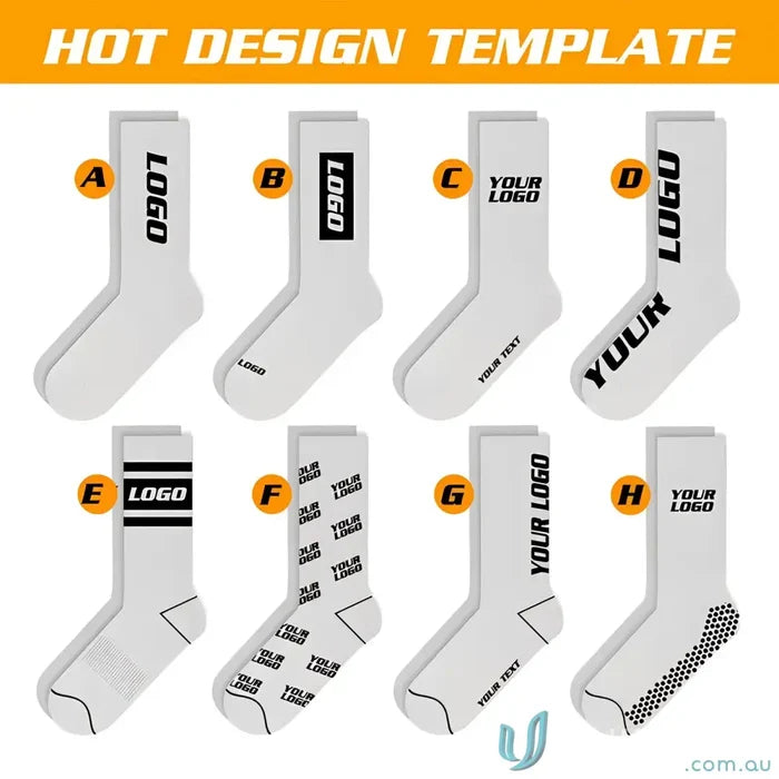 Showcasing cool socks design templates for sublimated sports socks and custom sports gear