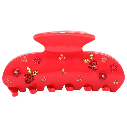 Sweetheart Hair Claw Clip in Berry Beach Club