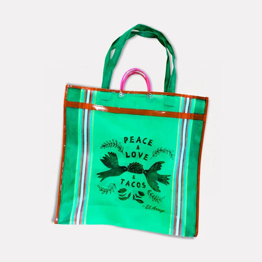 Taco Dove- Large Mesh Tote