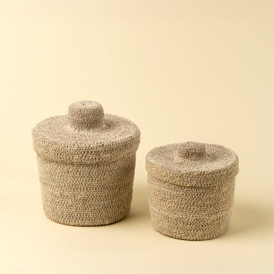 Tajine Seagrass Baskets Natural | 2 Sizes - Magnolia Lane co. Home + Garden + Gift