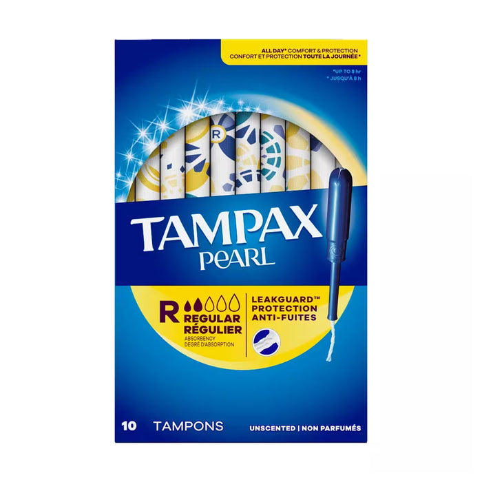 Tampax Pearl Regular Unscented Tampons 10 Ct - 40 Pack