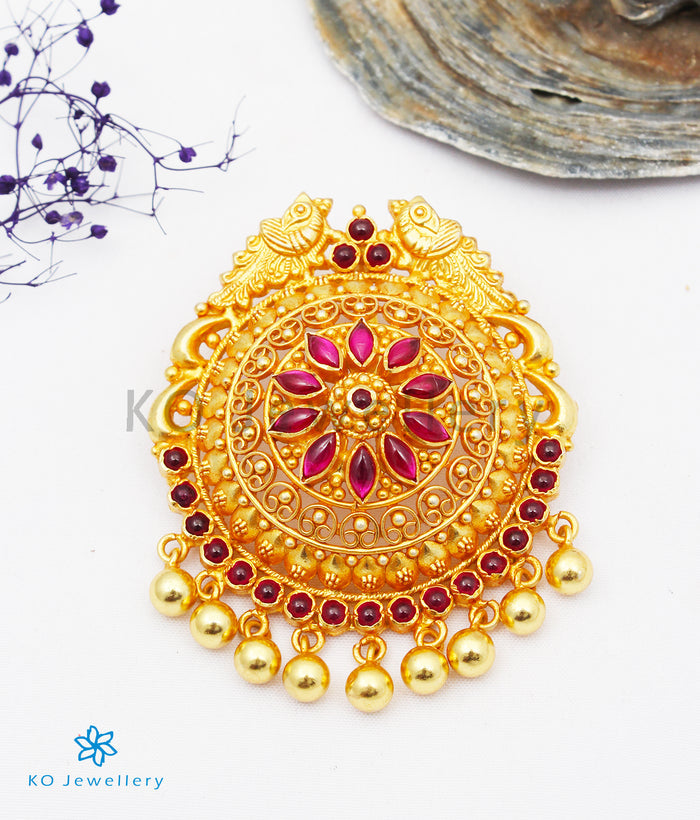 The Prerna Silver Peacock Pendant