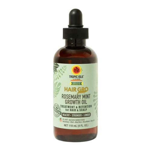 TROPIC ISLE LIVING Jamaican Black Castor Oil Hair Gro Rosemary Mint Growth Oil 4oz