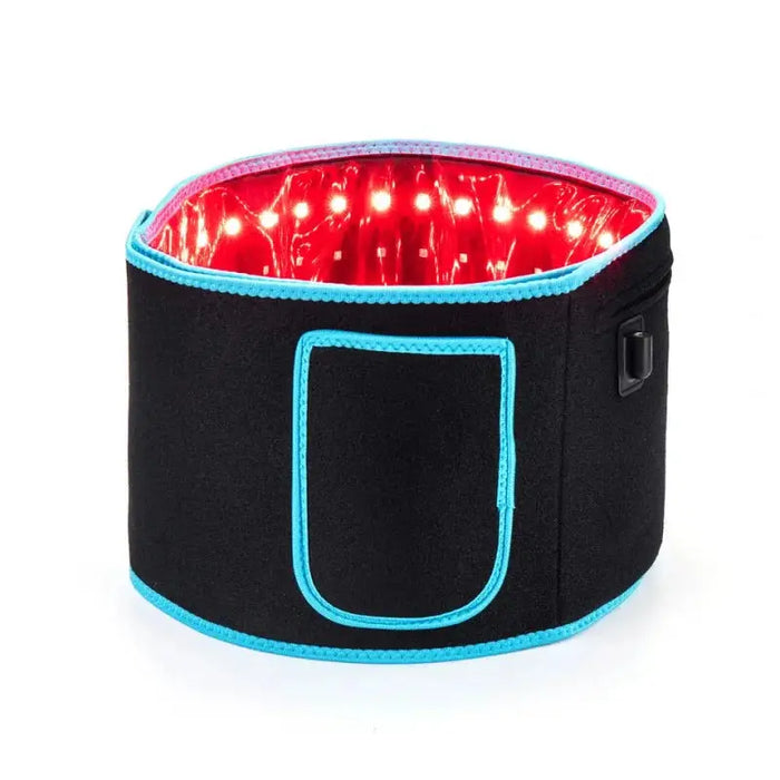 Unisex adjustable heat red light therapy waist belt by LondonLaneStore providing wireless lower back support and relief.