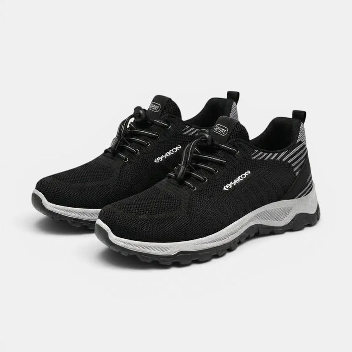 Unisex breathable knit slip-on sneakers from LondonLaneStore with comfortable orthopedic design for walking.