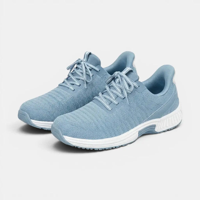 Unisex breathable knit slip-on sneakers by LondonLaneStore, showing comfortable orthopedic walking shoes in a casual style.
