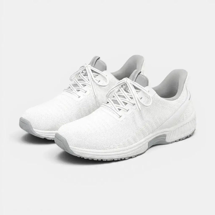 Unisex breathable knit slip-on sneakers by LondonLaneStore, showing comfortable orthopedic walking shoes with lightweight knit fabric.