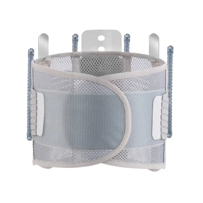 Unisex breathable mesh lumbar support belt and ergonomic back brace for pain relief, designed for back support and comfort.