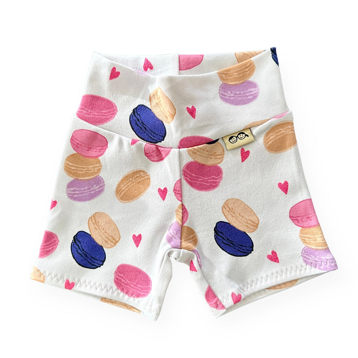 Valentine's Macarons Biker Shorts