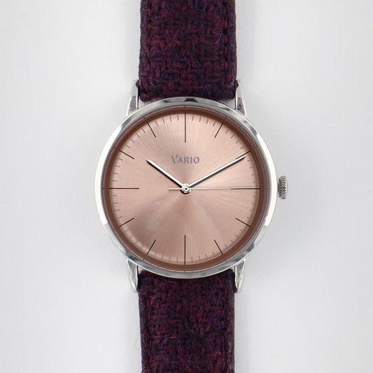vario eclipse salmon dress watch