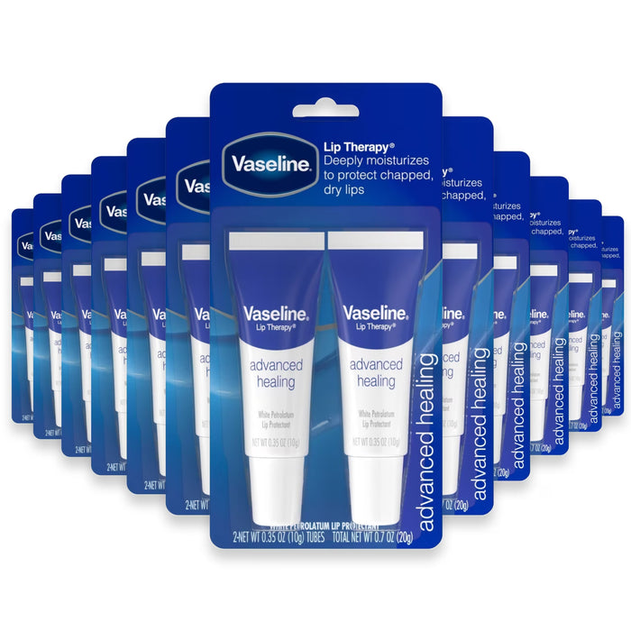 Vaseline Lip Therapy Tube Regular 0.35oz, 2ct - 72 Pack