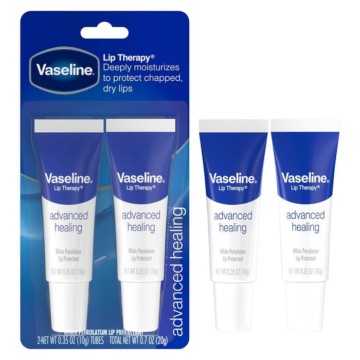 Vaseline Lip Therapy Tube Regular 0.35oz, 2ct - 72 Pack