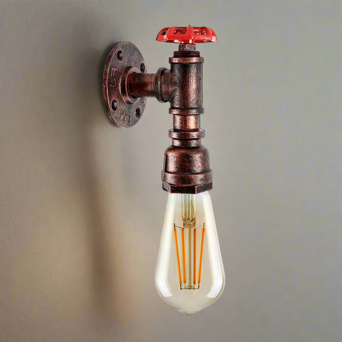 Vintage Industrial Steampunk Water Pipe Wall Light E27~2168