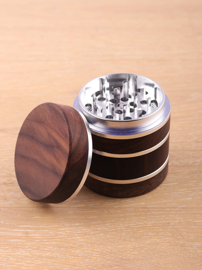Walnut Silver Grinder 63mm 4pc | Silver-Image 1