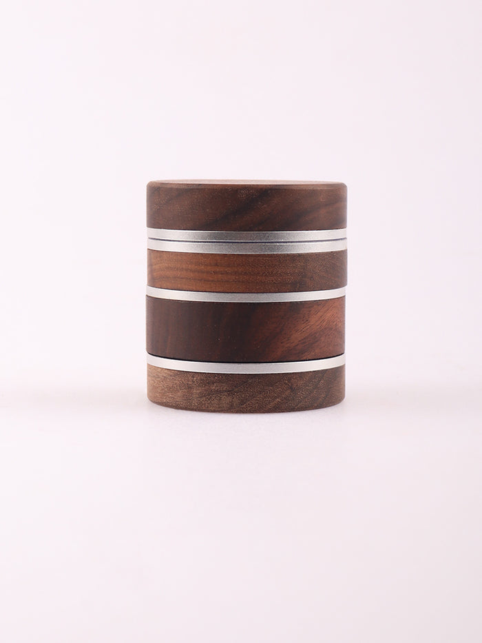 Walnut Silver Grinder 63mm 4pc | Silver-Image 2