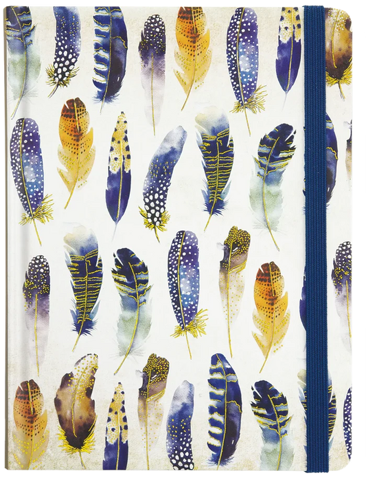 Watercolor Feather Journal