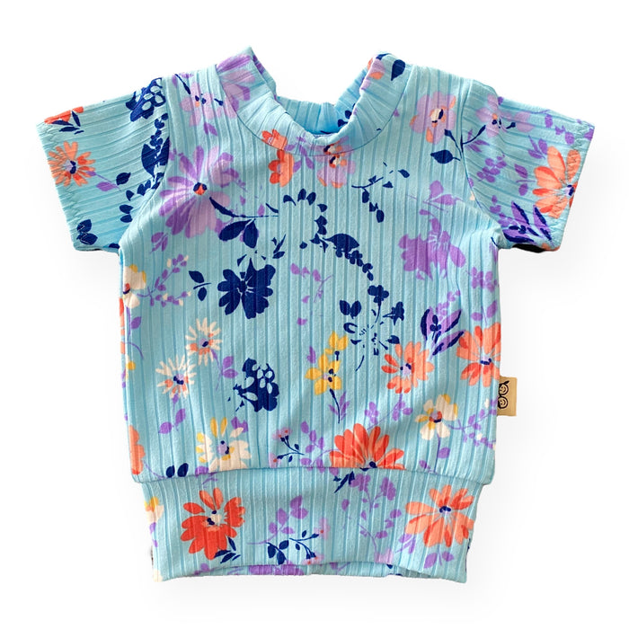 Watercolor Summer Ribbed Summer Lounge Set