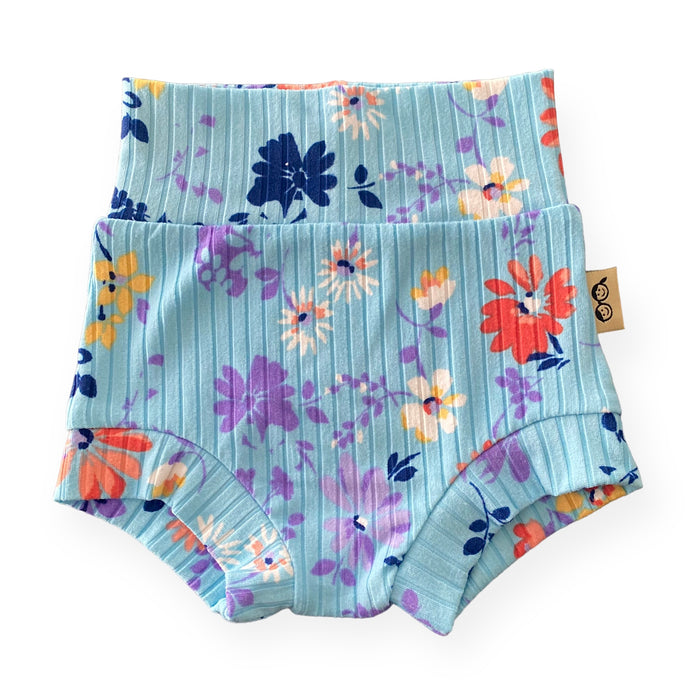 Watercolor Summer Ribbed Bummies