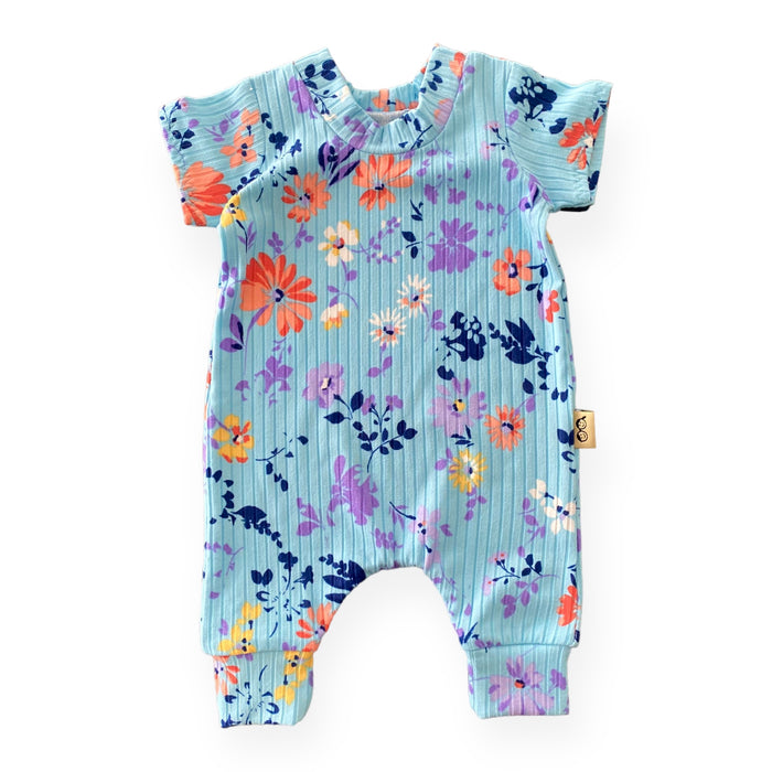 Watercolor Summer Harem Romper