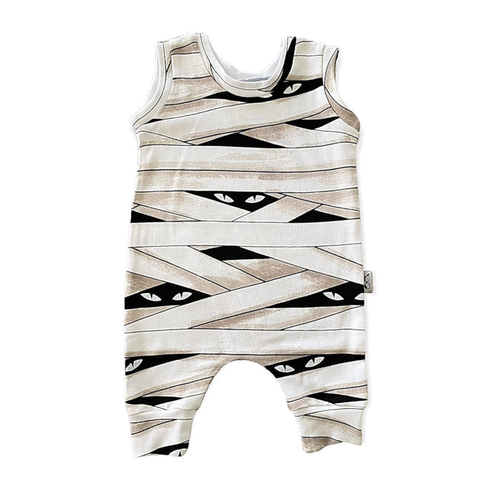White Mummy Harem Romper