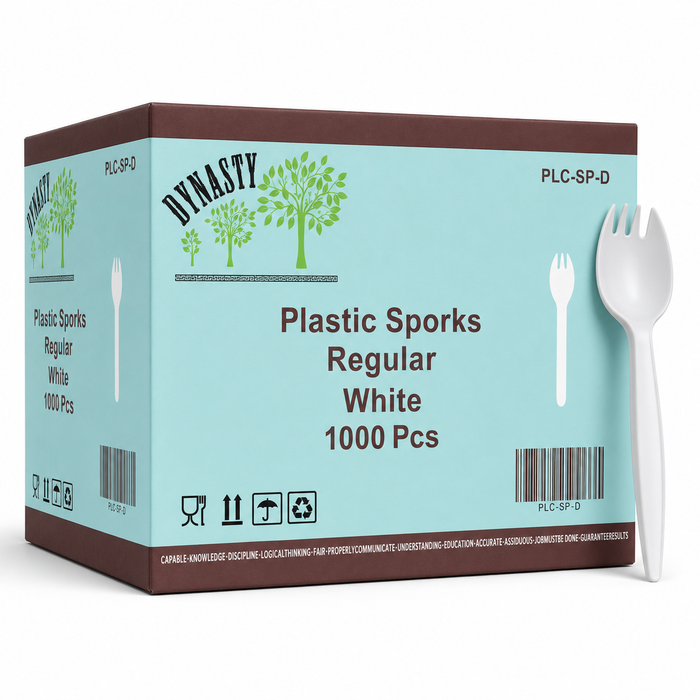 White Plastic Sporks