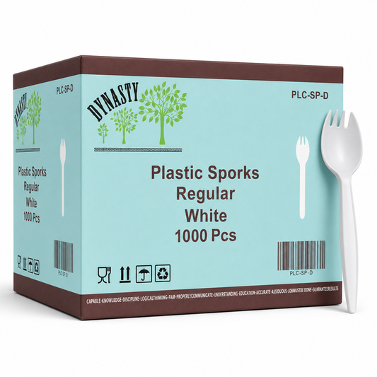 White Plastic Sporks