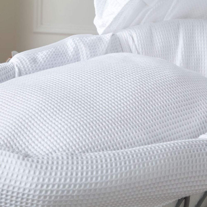 White Waffle Moses Basket Bedding Set (Basket Not Included!)