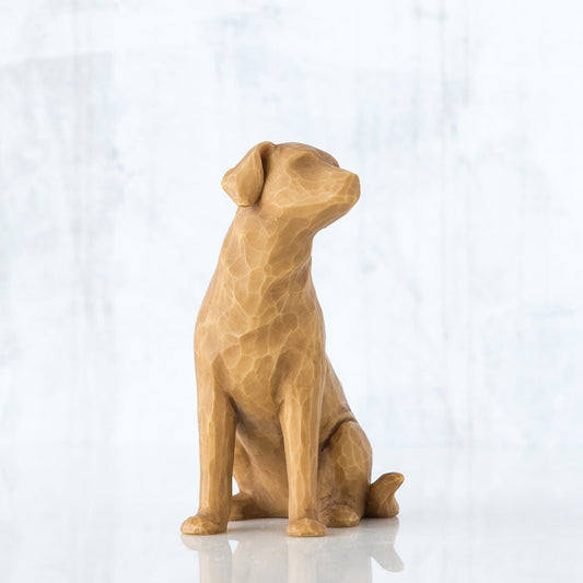 WILLOW TREE 3.25" Sculpted Figure - I Love My Dog - Light Colour