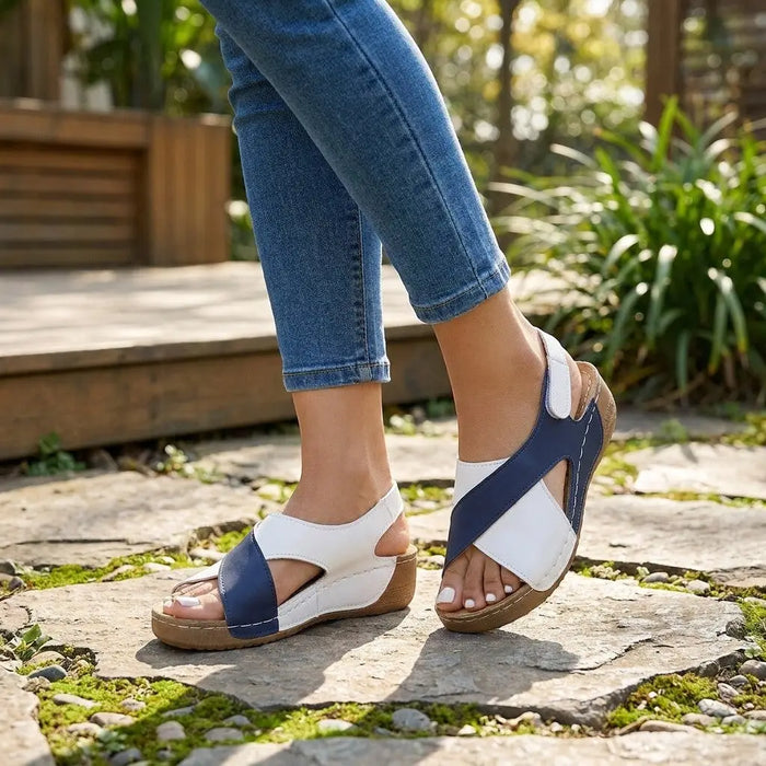 Women's orthopedic breathable sandals by LondonLaneStore featuring adjustable straps and chic summer style.