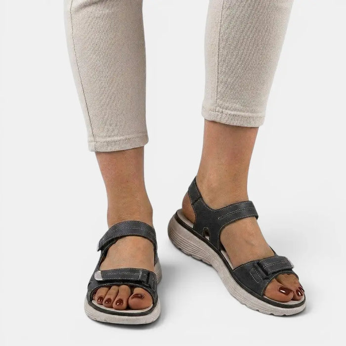 Women's adjustable synthetic orthopedic sandals from LondonLaneStore, featuring comfortable summer footwear with supportive design.