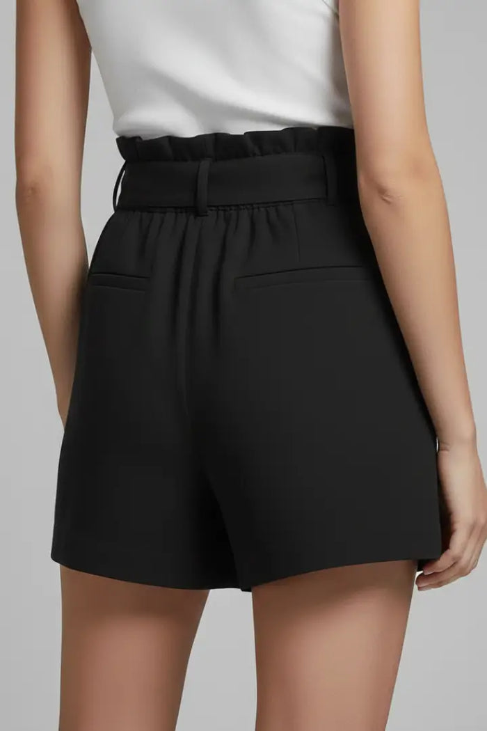 Women's breathable cotton summer shorts with high-waist and tie-waist design, styled by LondonLaneStore.