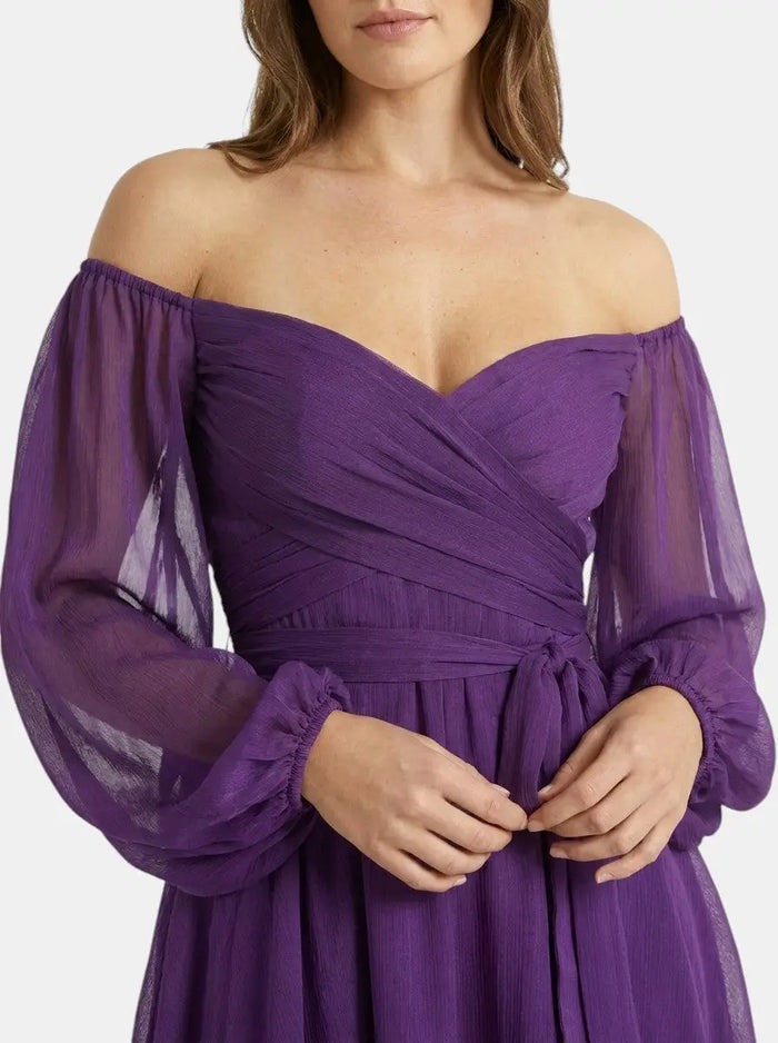Women's breathable fabric mini dress by LondonLaneStore, elegant wrap style with pleated skirt, perfect for summer.
