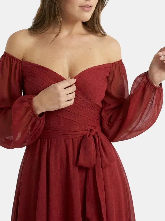 Women's breathable fabric mini dress by LondonLaneStore featuring an elegant wrap design with a pleated skirt for summer wear.