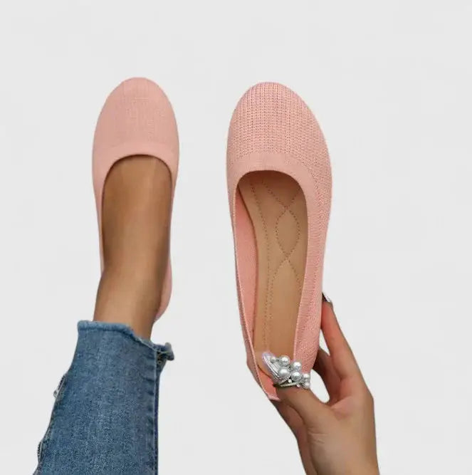 Women’s breathable fabric orthopedic shoes by LondonLaneStore, slip-on design, comfortable and supportive footwear for everyday wear.